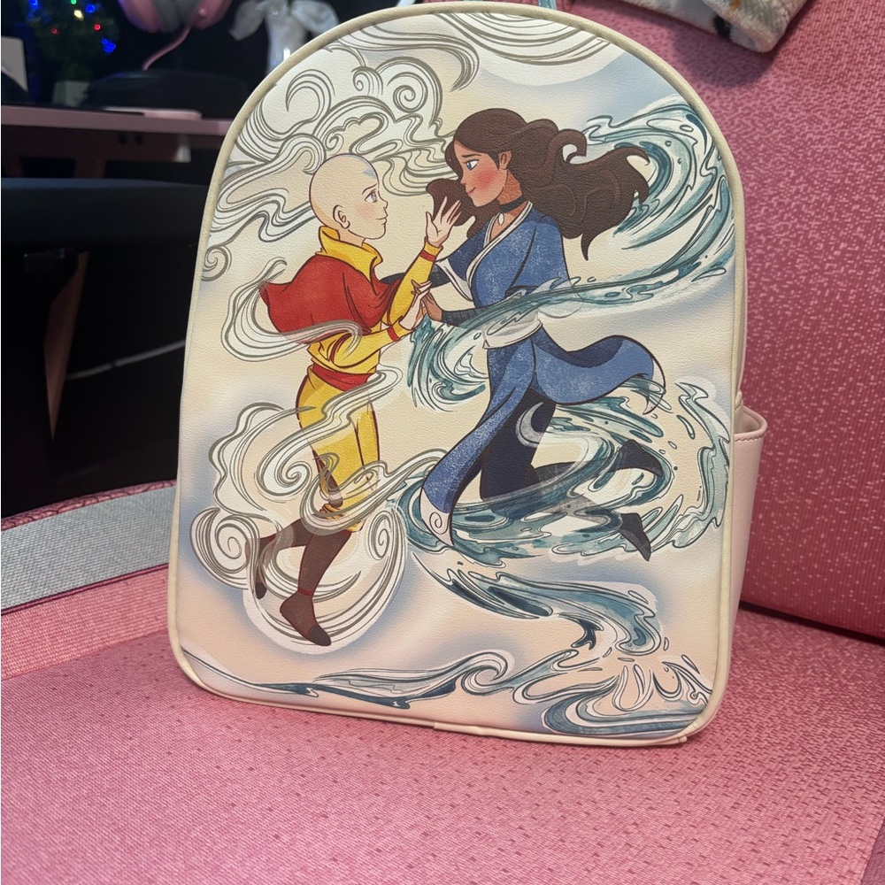 Avatar Themed Cream Backpack